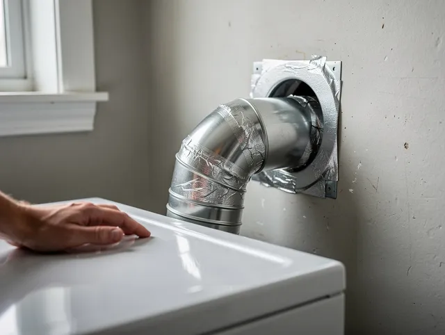 Tyngsborough Dryer Vent Cleaning expert performing professional dryer vent repair and installation in Tyngsborough