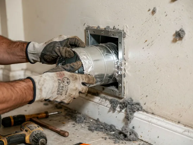 Professional dryer vent repair and installation by Tyngsborough Dryer Vent Cleaning in Tyngsborough