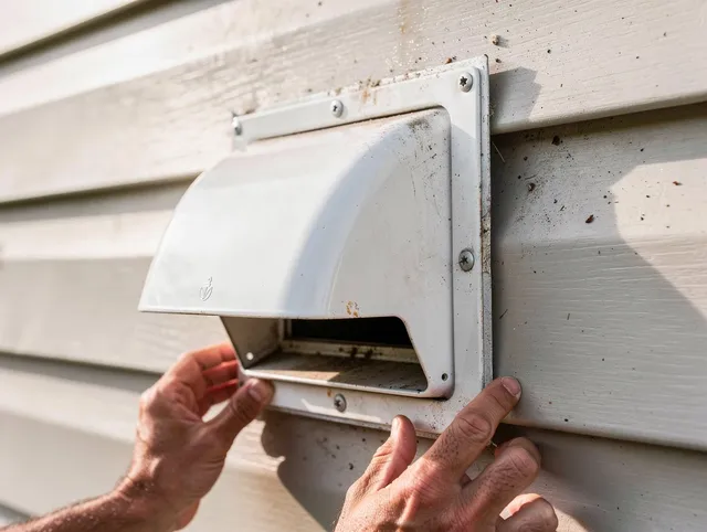 Tyngsborough Dryer Vent Cleaning technician delivering thorough residential dryer vent cleaning service in Tyngsborough